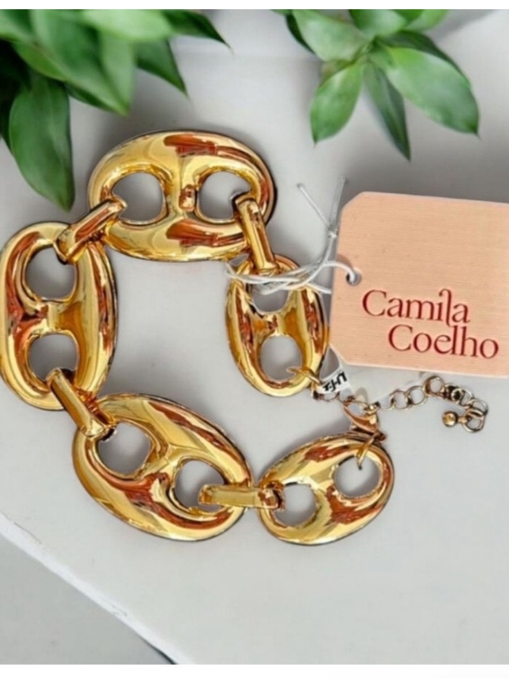 Camila Coelho Gold Chunky Link Bracelet